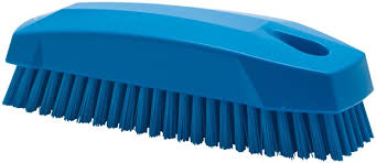 [71240] Nagel borstel kunststof blauw/wit 