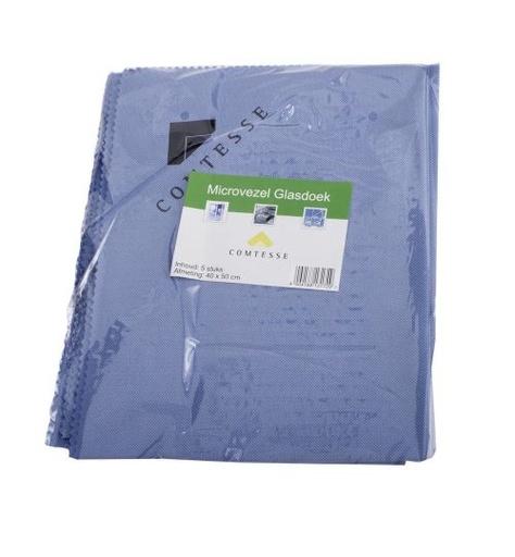 [3020600  /  	251003] Comtesse microfiber glass cloth 40x50  each  (5pc in pack 20pack in box) 