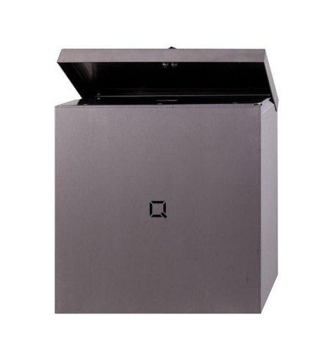 [300124] Qbic-line Stainless Steel Matte Polished Hygiene Waste Bin 