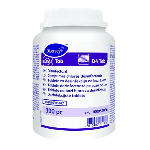 [580396] Suma Tab D4 Desinfectietabletten 300 tabs