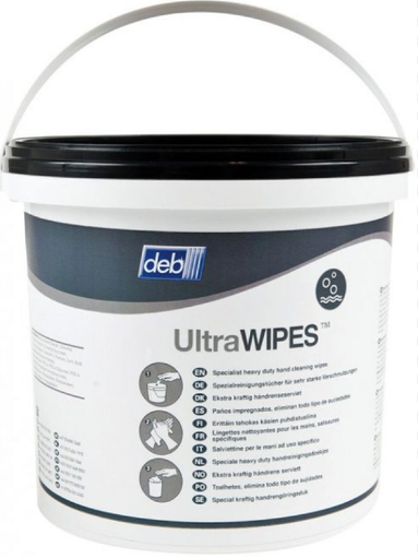 [ULT150W] Deb® Ultra Wipes Specialist wipes for removing paints, inks, resins, adhesives and most other print and paint-shop contaminants. 