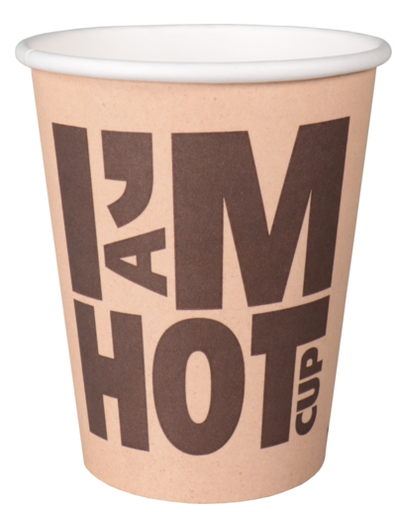 [700073] Paper Hot Cup 8oz/250ml   I AM HOT Cup concept