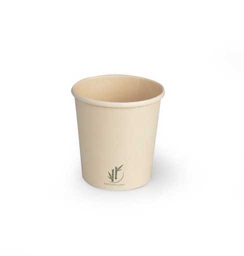 [175008 - 605011] Soepbeker Bamboe Papier 450ml/16oz 97mm - 500 pcs (bx=20x25st)