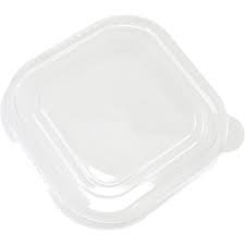[175029] LID Bamboo paper container PE - 1250ML Salad Box 170x170mm/25 Pcs (Bx=6x25st)