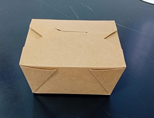 [521245] Biodore® Container, kraft/PLA 105x130x65mm, brown - 450 pcs (Bx=9x50st)