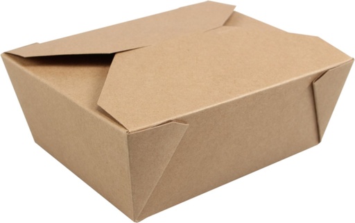 [521247] Biodore® Container, kraft/PLA, 171x140x65mm, brown- 200 pcs (Bx=4x50st)