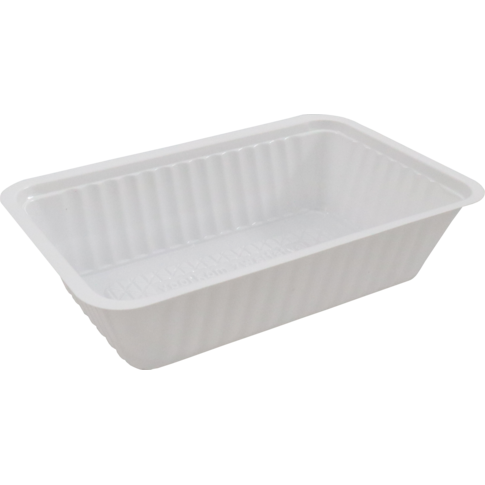 [600015] A9 Snack Tray White plastic - 250Pcs (bx-8x250st)