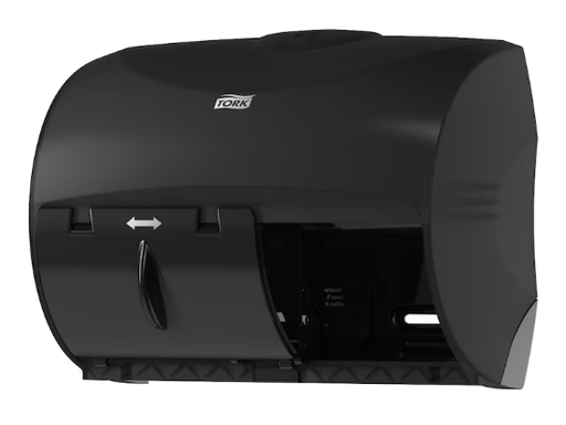 [565728] Tork OptiCore®  Twin Toilet Paper Roll Dispenser Black T11