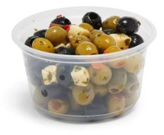 [DC12] 12 oz Clear Deli Container microwaveable sleeve 50 st