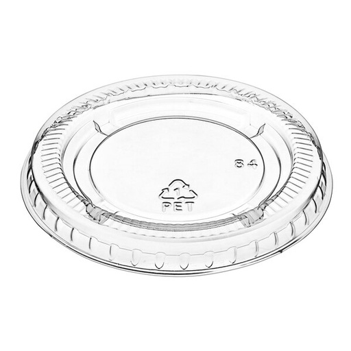 [SCL2-HY-LHFC15262125] HY-LHFC15262125..1.5 - 2oz. Souffle cup Clear Lid, Flat (Bx=20 x 125 st (2500st)