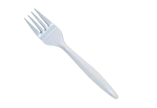 [JA-RCF1CC / Fork_Paketa] Plastic Fork White - 1000 pcs (Bx=10x100st)
