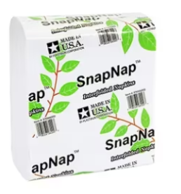 [Dinnap - PR-IFNW6000] White Napkin V fold 2Ply 1case = 12/500