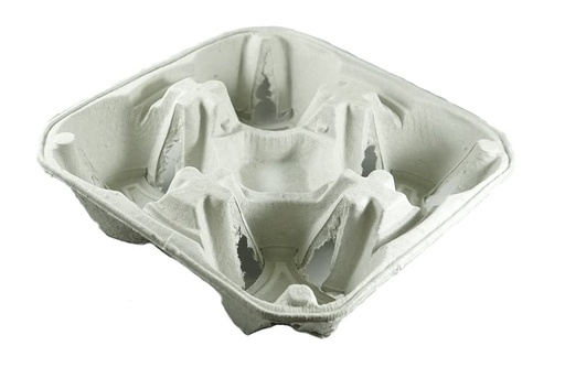 [Cup Carrier VT-4CC] Molded Fibre 4-Cup holder