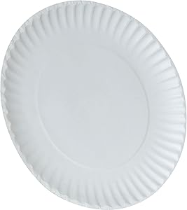 [PR-426/ PAPALW-9W/ 202075 / PaperPlate9] 9" White Paper Plate - 100each (cs = 10x100st)