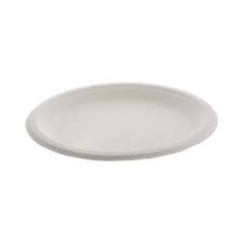 [Plate9 - BAGASSE YMC50009] 9" PFAS Free FIBER PLATE - 125ea