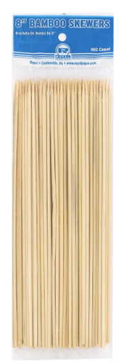 [R808] 8" Bambo Sate skewers package of 100