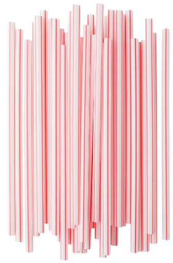 [SW7-STNGT1970704] 7.75" Giant WRAPPED Straw - (Bx=24x300st)