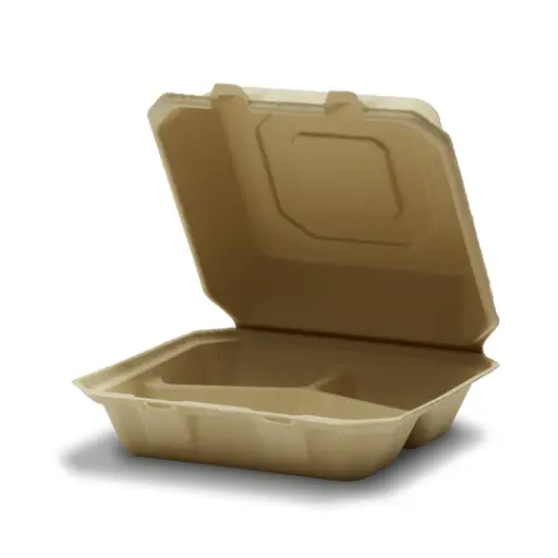[TU-8x8 3-Comp /433467] TELLUS 8X8" 3-COMP.CLAMSHELLS - 200 pcs (Bx=4x50st)