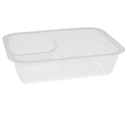 [MC-YCI88062] Pactiv ClearView® Small 2-Compartment Nacho Tray    20 oz. 6 1/2" x 5" x 1 3/4"