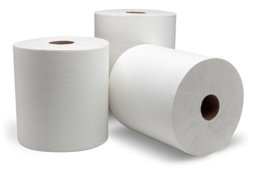 [214-WT-350] Baywest 214 - Bleach White 350' Roll Towel-8" (Bx=12roll)