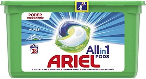 [Ariel Pods] Ariel All in 1 Pods 38 st Alpine kleur wasmiddel