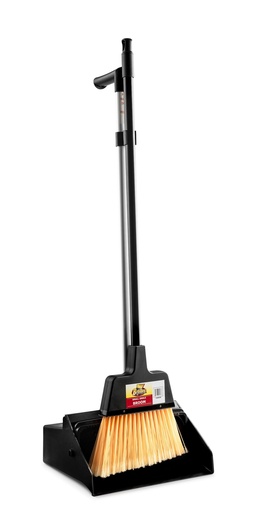 [1184] Lobby Dust Pan Upright with broom combo Janico 1184