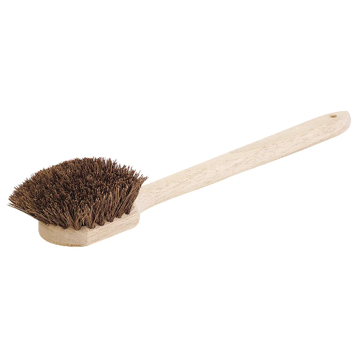 [JANI 4207] 20" Wood Utility Scrub Brush With Palmyra Bristles