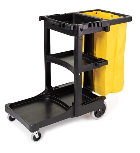 [FG617388 / RUB-CART-001] Rubbermaid Janitor 6173-88..cart w/ yellow bag..Lokeren