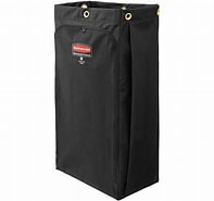[1966888] ES Housekeeping Cart CANVAS V Lined Bag 30 Gal   BLACK