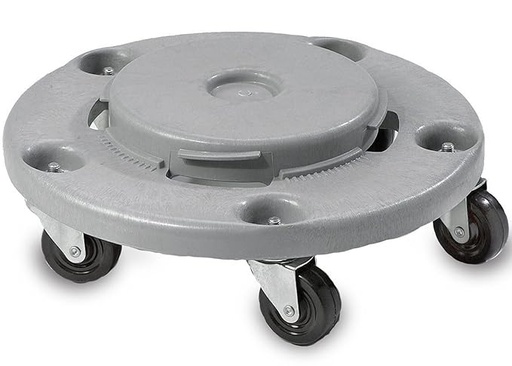 [JANI 1040] Dolly for Garbage Trash Can Round Dolly with Bolted Casters, Fits 22 32 44 55 Gallon C…