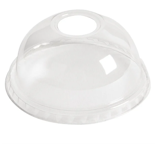 [VCL16 - 18223] DOME Lid - PD16D16 - LION Clear Lid for "smoothie" cup with Hole 1"..1bx = 10packs x 100pcs