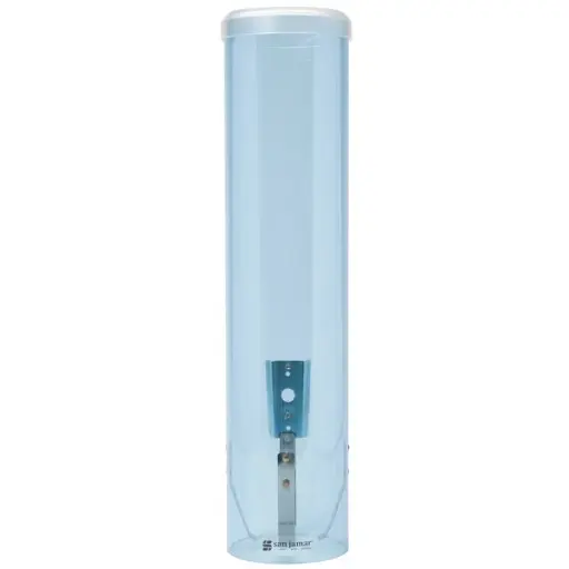 [C3260TBL] #C3260TBL San Jamar Gravity Pull-Type Paper Cone Cup Dispenser - Arctic Blue..30-050-010