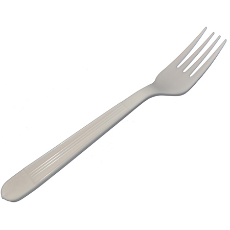 [133400/ Fork Jumbo] FORK PP XHV JUMBO WHT  PRO-BRANDS