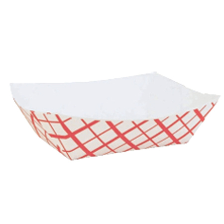 [Foodtray5] Food Tray 5 lbs red check 250st (cs=2x250st)