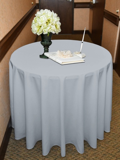 [D*LMES643960x60] 60x60 Medrite Grey MILLIKEN EMBASSY..SIGNATURE TABLE LINENS 100% Polyester washable....