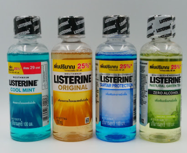 [Mouthwash - Listerine] Listerine Mouthwash 100ml..1bx = 48pcs..