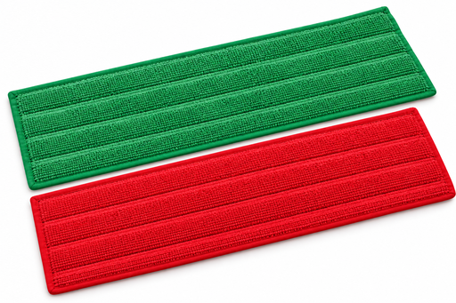 Microfiber Flat Wet Mop pad with Velcro backing - 18" 1Box= 10x12pcs 