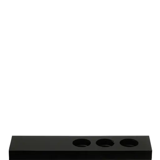 [6150006] Spa Collection - Display Zwart voor Tubes 3 Gaten..01-020-030