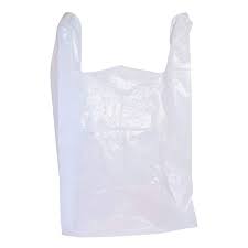 [HDPE white /LARGE SUN PURPLE-Btl] T-Shirt Bag Large White plastic shopping bag -100bags (20 pck)