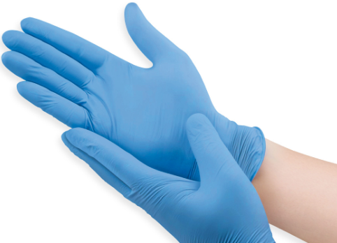 NITRILE Exam Gloves PF BLUE - pak van 100ea. (cs=10pak)