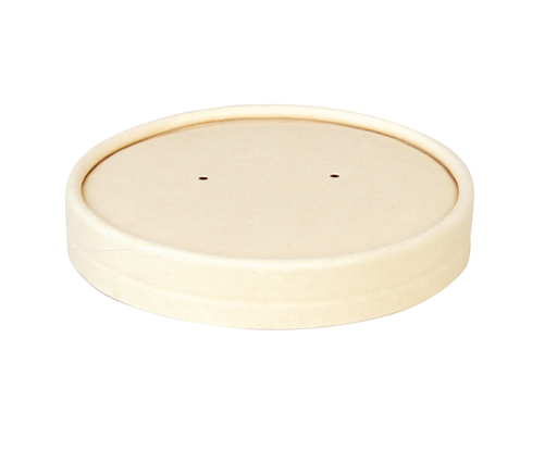 [605015/SBD 175012] Deksel Soepbeker Bamboe Papier 117mm/26oz - 500 pcs (Bx=20x25st)